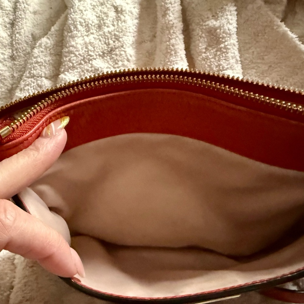 Coach Red Leather Crossbody Bag - Picture 2 of 12